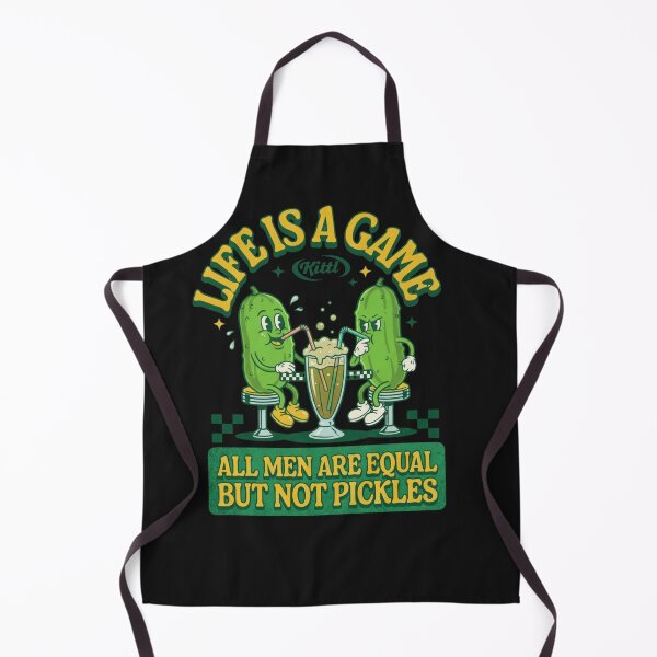 Item preview, All Men Equal Not Pickles Funny Retro Diner designed and sold by Tsugraf Designs.