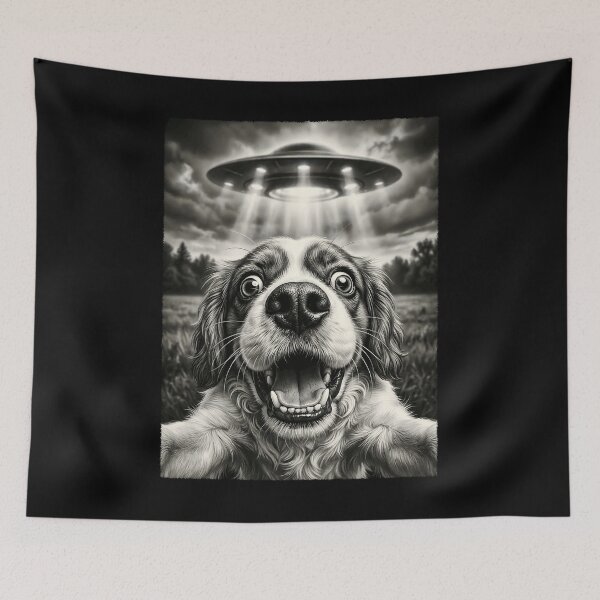 Item preview, Vintage Cavalier King Charles Spaniel UFO Alien Dog Mom Dad Lover designed and sold by TerryConnells.