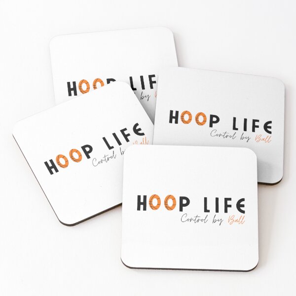 Item preview, Hoop Life Basketball Typography Minimalist Design designed and sold by LoudVictory.