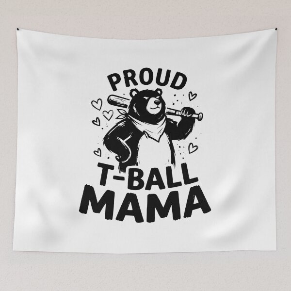 Item preview, Proud T Ball Mama Apparel Cute Baseball Mom Colorful Tball Mom T-Shirt, Baseball Mom Gift, Sports Mom designed and sold by AsturShop.