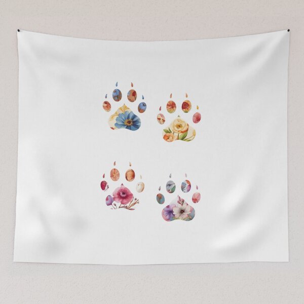 Item preview, Floral Paw Print  designed and sold by uunaa.