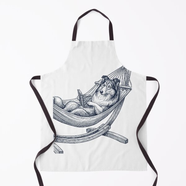 Item preview, Vintage Collie Reading Book Summer Hammock Dog Lover designed and sold by DoodleTortle.