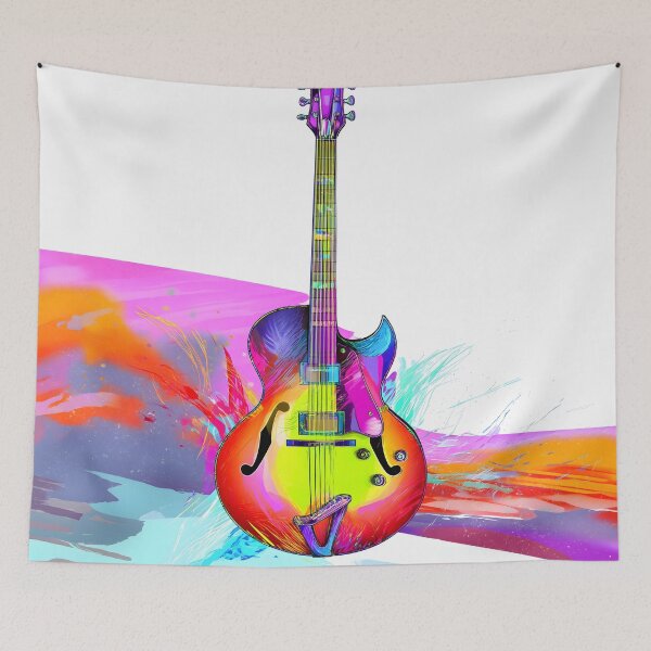 Item preview, Jazz guitar painting artwork designed and sold by gut2000.