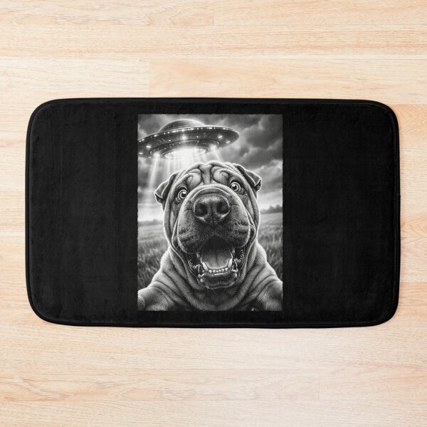 Item preview, Vintage Chinese Shar Pei UFO Alien Dog Mom Dad Lover designed and sold by TerryConnells.