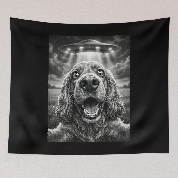 Item preview, Vintage Cocker Spaniel UFO Alien Dog Mom Dad Lover designed and sold by TerryConnells.