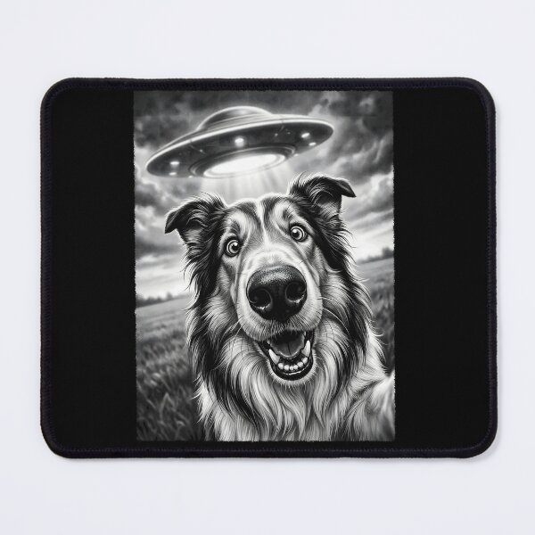 Item preview, Vintage Collie UFO Alien Dog Mom Dad Lover designed and sold by TerryConnells.