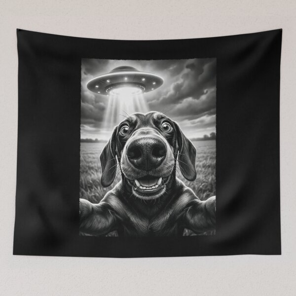 Item preview, Vintage Dachshund UFO Alien Dog Mom Dad Lover designed and sold by TerryConnells.