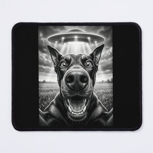Item preview, Vintage Doberman Pinscher UFO Alien Dog Mom Dad Lover designed and sold by TerryConnells.