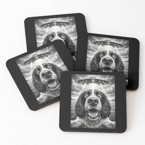 Item preview, Vintage English Springer Spaniel UFO Alien Dog Mom Dad Lover designed and sold by TerryConnells.