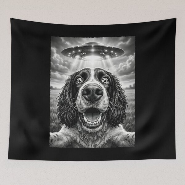 Item preview, Vintage English Springer Spaniel UFO Alien Dog Mom Dad Lover designed and sold by TerryConnells.