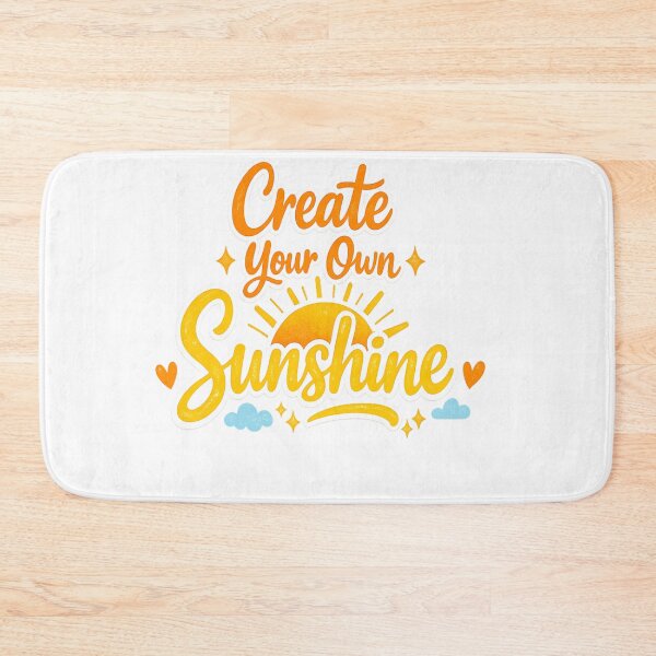 Item preview, Create Your Own Sunshine – Positive Minimalist Typography Design designed and sold by MONO LAB .