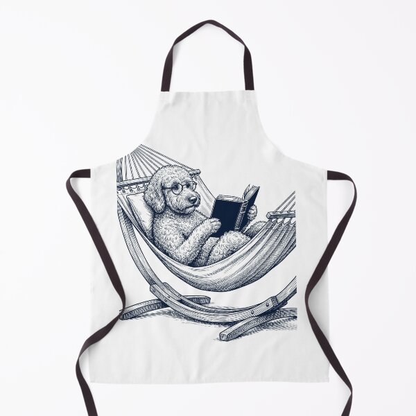 Item preview, Vintage Goldendoodle Reading Book Summer Hammock Dog Lover designed and sold by DoodleTortle.