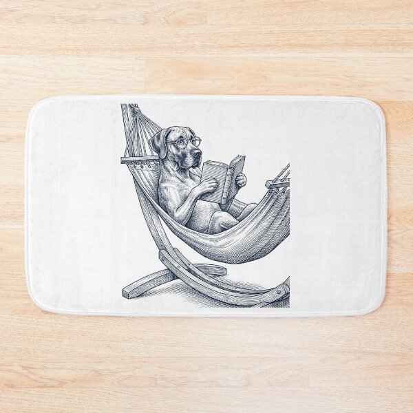 Item preview, Vintage Great Dane Reading Book Summer Hammock Dog Lover designed and sold by DoodleTortle.