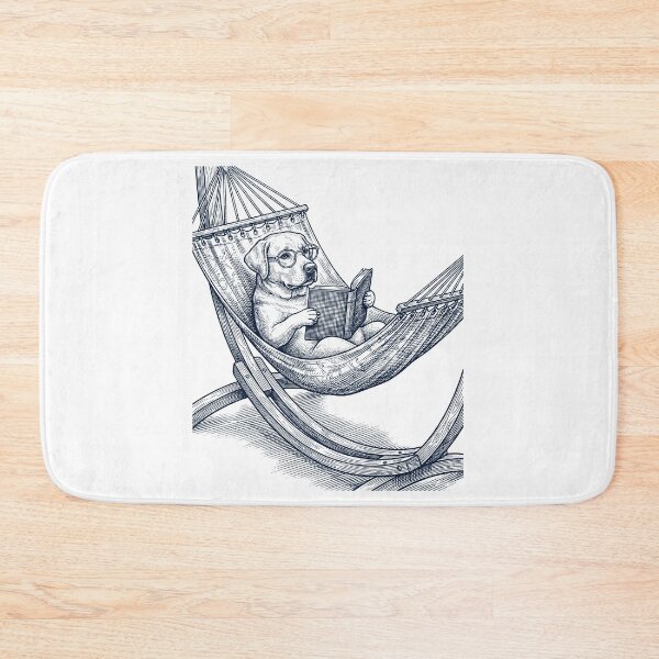 Item preview, Vintage Labrador Retriever Reading Book Summer Hammock Dog Lover designed and sold by DoodleTortle.