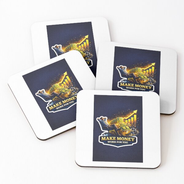 Item preview, Make Money Work For You – Passive Income & Financial Freedom Premium Sticker designed and sold by Wander Pop Studio.