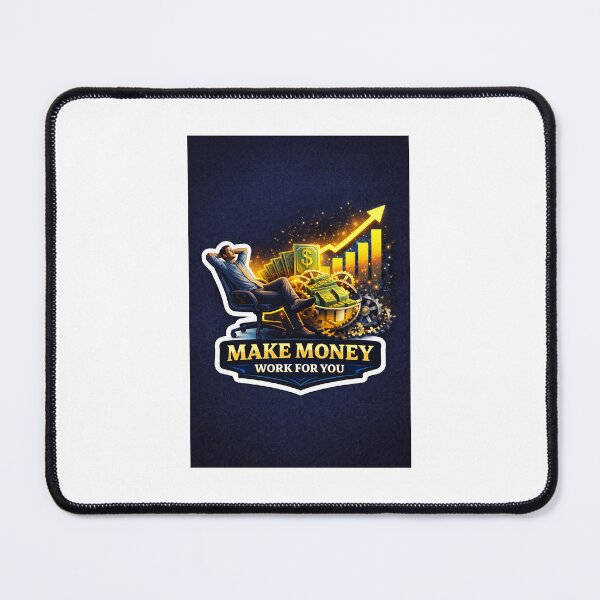 Item preview, Make Money Work For You – Passive Income & Financial Freedom Premium Sticker designed and sold by Wander Pop Studio.