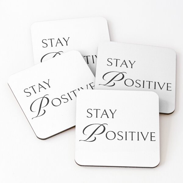 Item preview, Stay Positive Motivational Minimal Statement Design designed and sold by Patina & Pixel.