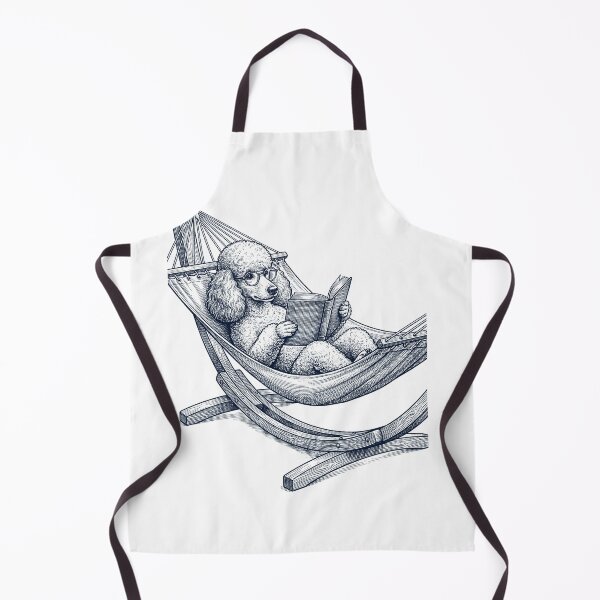 Item preview, Vintage Poodle Reading Book Summer Hammock Dog Lover designed and sold by DoodleTortle.