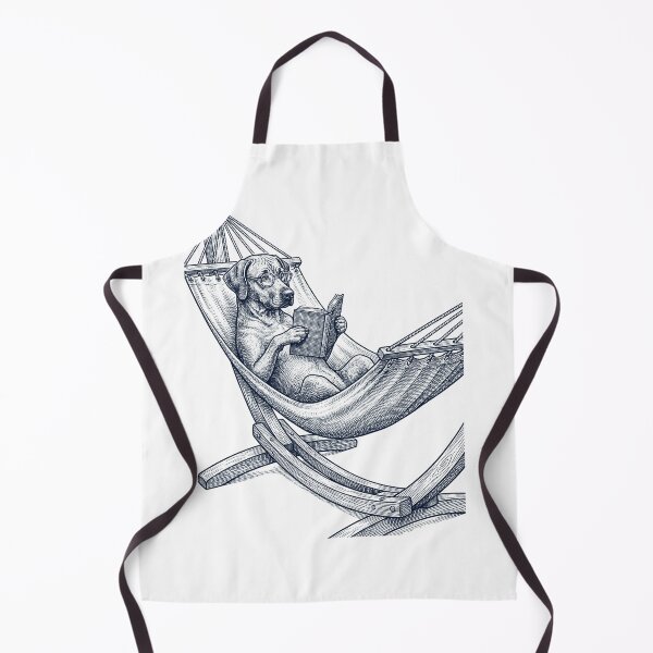 Item preview, Vintage Rhodesian Ridgeback Reading Book Summer Hammock Dog Lover designed and sold by DoodleTortle.
