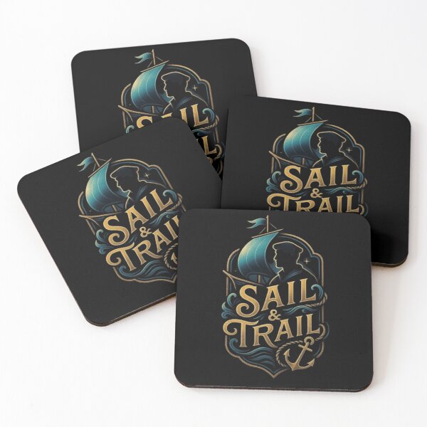 Item preview, Sail & Trail Sailing Design, Sailor Shirt, Nautical Boat, Ocean Adventure, Yacht Life, Marine Navigation, Captain Gift designed and sold by Typologystudios.