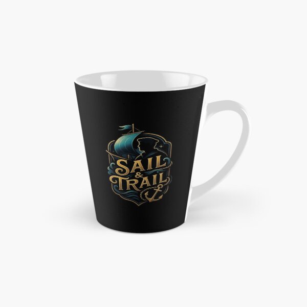 Item preview, Sail & Trail Sailing Design, Sailor Shirt, Nautical Boat, Ocean Adventure, Yacht Life, Marine Navigation, Captain Gift designed and sold by Typologystudios.