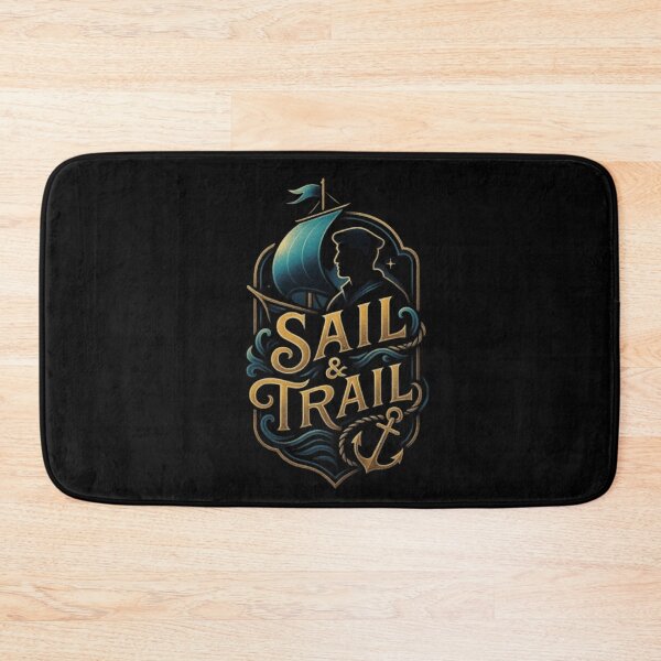 Item preview, Sail & Trail Sailing Design, Sailor Shirt, Nautical Boat, Ocean Adventure, Yacht Life, Marine Navigation, Captain Gift designed and sold by Typologystudios.