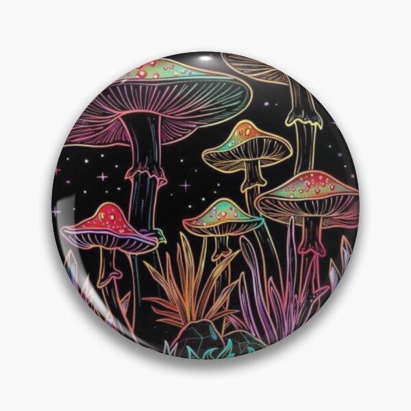 Item preview, Beautiful Cosmic glow mushroom designed and sold by NivyasArtistry.
