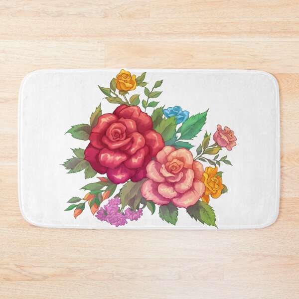 Item preview, Multi-Color Rose Bouquet - Vibrant Romantic Floral Art Print designed and sold by DesignArtist.ia.