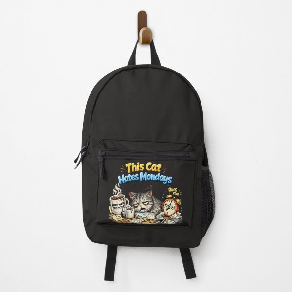 Item preview, This Cat Hates Mondays – Funny Grumpy Cat Coffee Design designed and sold by MONO LAB .