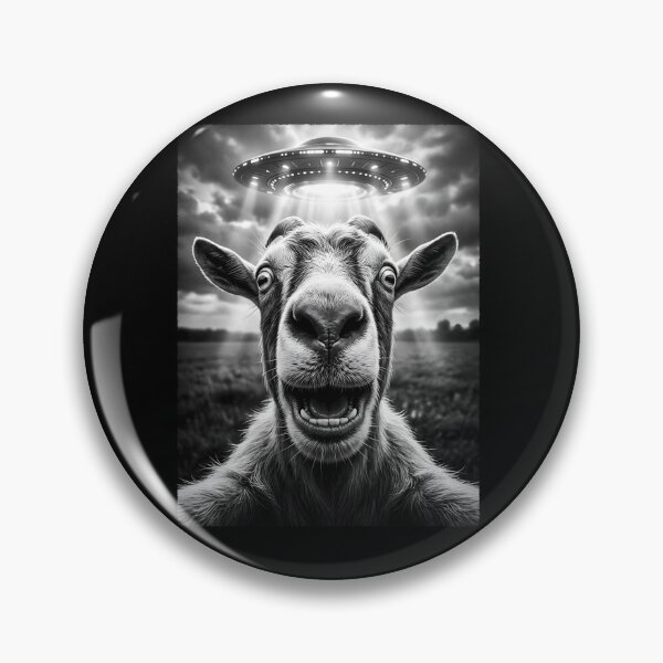 Item preview, Vintage Goat UFO Alien Animal Lover designed and sold by TerryConnells.