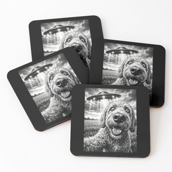 Item preview, Vintage Goldendoodle UFO Alien Dog Mom Dad Lover designed and sold by TerryConnells.