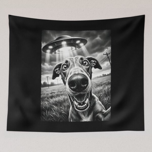 Item preview, Vintage Greyhound UFO Alien Dog Mom Dad Lover designed and sold by TerryConnells.