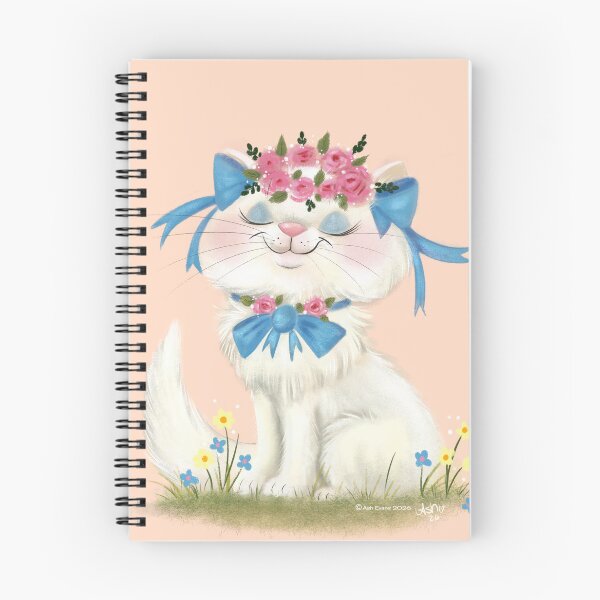 Item preview, Retro inspired cat of the month art May cat designed and sold by Ash Evans.