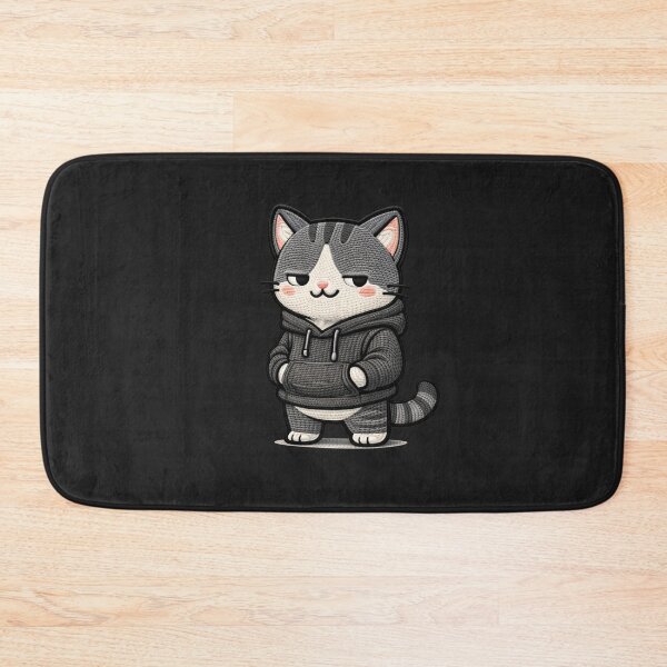 Item preview, Street Style Cat Cool Aesthetic | Trendy Kawaii Animal Embroidery Style designed and sold by ColorSplash123.