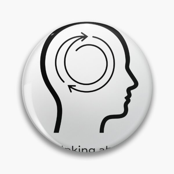 Item preview, Thinking About Thinking Again Infinite Loop Icon designed and sold by LowBattery Social Club.