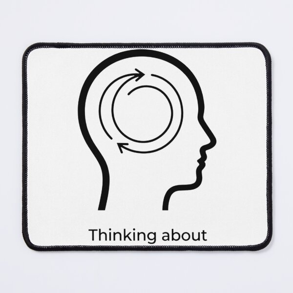 Item preview, Thinking About Thinking Again Infinite Loop Icon designed and sold by LowBattery Social Club.