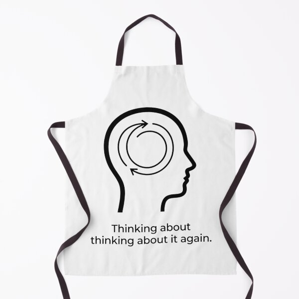 Item preview, Thinking About Thinking Again Infinite Loop Icon designed and sold by LowBattery Social Club.