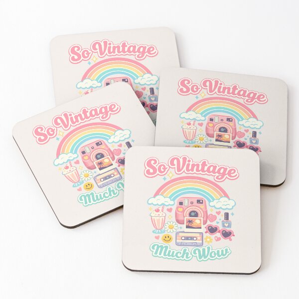 Item preview, So Vintage Much Wow | Cheugy Aesthetic Pastel Retro Sarcastic Icon designed and sold by PopCulturePixel.