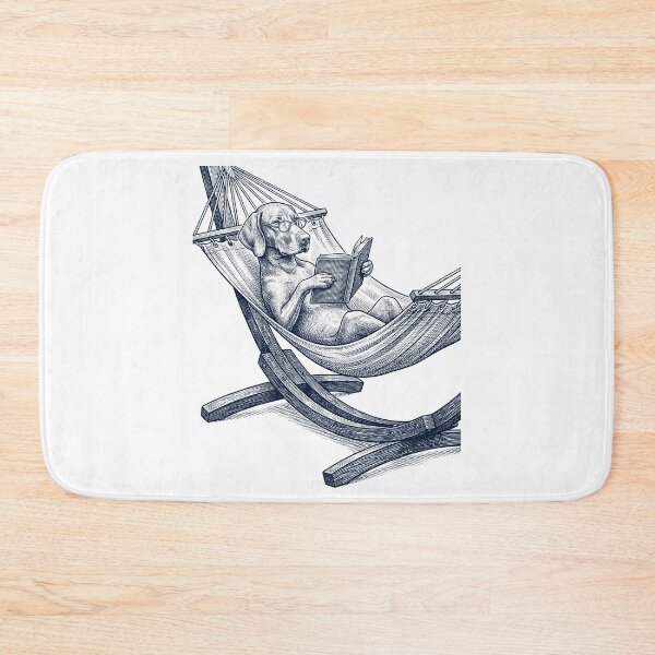 Item preview, Vintage Vizsla Reading Book Summer Hammock Dog Lover designed and sold by DoodleTortle.