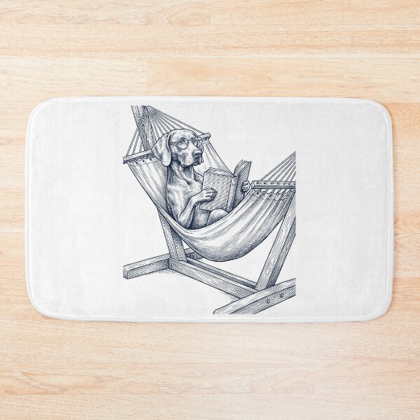 Item preview, Vintage Weimaraner Reading Book Summer Hammock Dog Lover designed and sold by DoodleTortle.