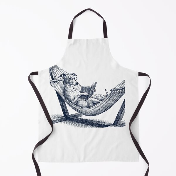 Item preview, Vintage Whippet Reading Book Summer Hammock Dog Lover designed and sold by DoodleTortle.