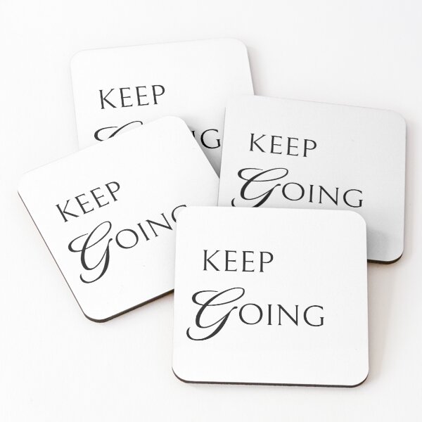 Item preview, Keep Going Motivational Inspirational Quote Gift designed and sold by Patina & Pixel.