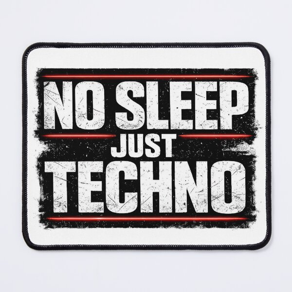 Item preview, NO SLEEP JUST TECHNO – Underground Rave Style designed and sold by  ZenRave Designs.
