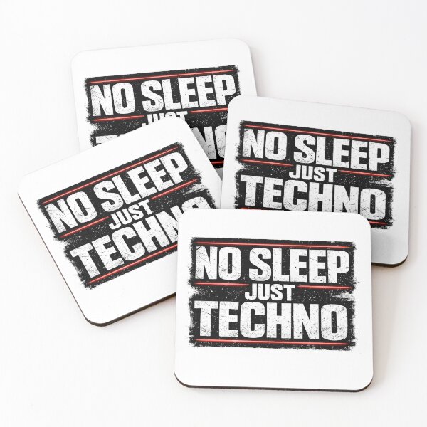 Item preview, NO SLEEP JUST TECHNO – Underground Rave Style designed and sold by  ZenRave Designs.