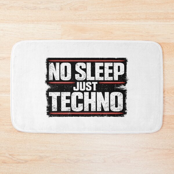 Item preview, NO SLEEP JUST TECHNO – Underground Rave Style designed and sold by  ZenRave Designs.
