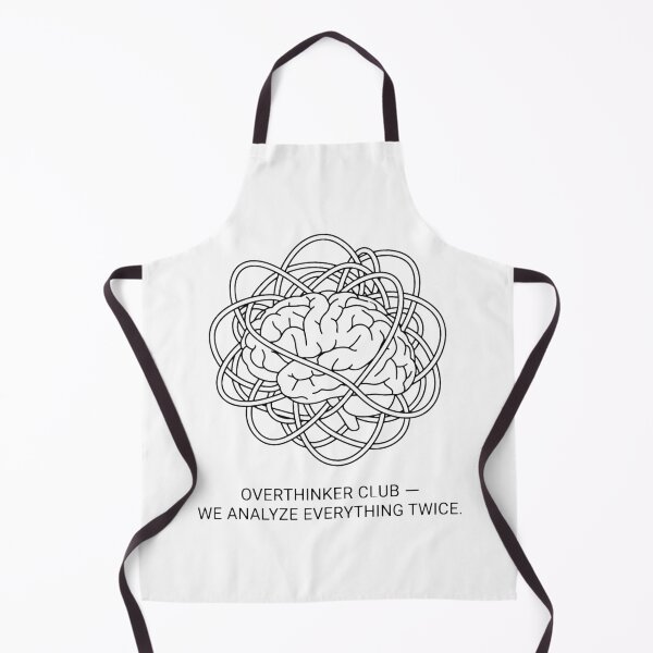 Item preview, Overthinker Club We Analyze Everything Twice Brain Logo designed and sold by LowBattery Social Club.