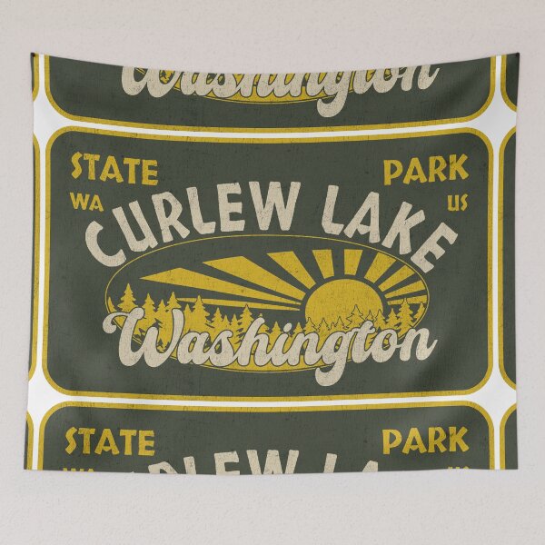 Item preview, Curlew Lake State Park, Washington, badge design designed and sold by Wanderful-roads.