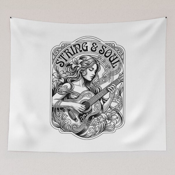 Item preview, Guitarist Acoustic Guitar Player Girl String Soul Music designed and sold by GrandeDuc.