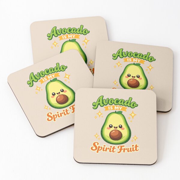Item preview, Cute Avocado Spirit Fruit | Kawaii Avocado Lover Pun Illustration designed and sold by PopCulturePixel.