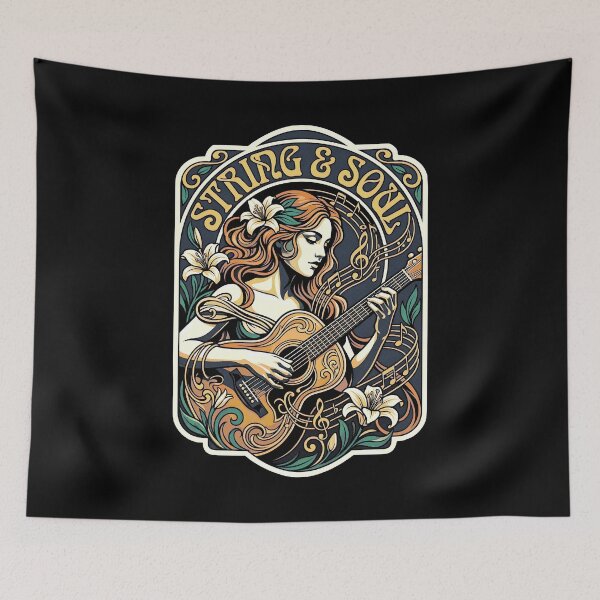 Item preview, Guitarist Acoustic Guitar Player Girl String Soul Music designed and sold by GrandeDuc.